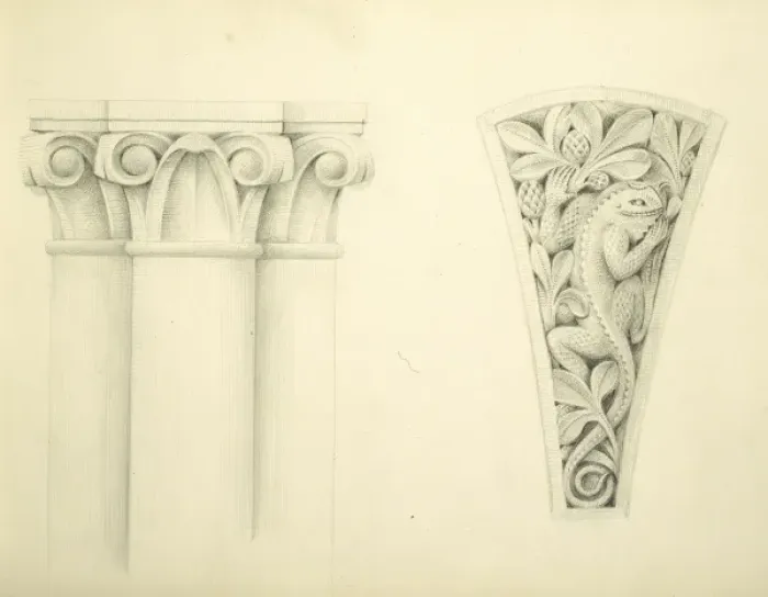 Framed Print : Designs for the Natural History Museum, by Alfred Waterhouse Framed Print : Designs for the Natural History Museum, by Alfred Waterhouse