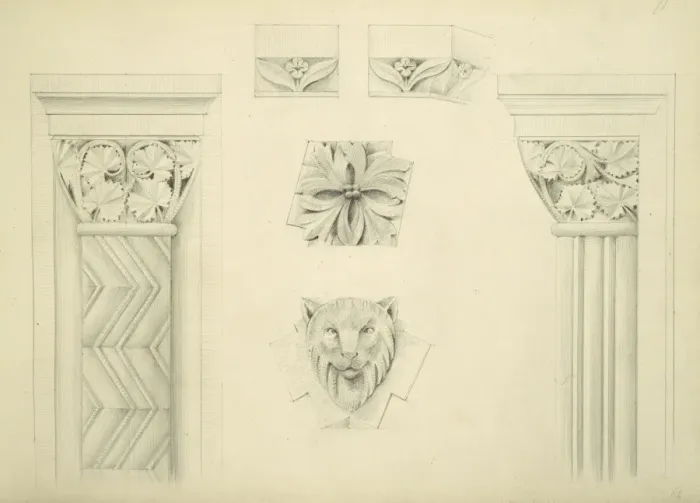 Framed Print : Designs for the Natural History Museum, by Alfred Waterhouse Framed Print : Designs for the Natural History Museum, by Alfred Waterhouse
