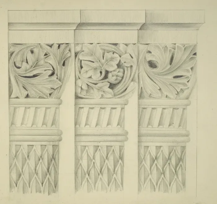 Framed Print : Designs for the Natural History Museum, by Alfred Waterhouse Framed Print : Designs for the Natural History Museum, by Alfred Waterhouse