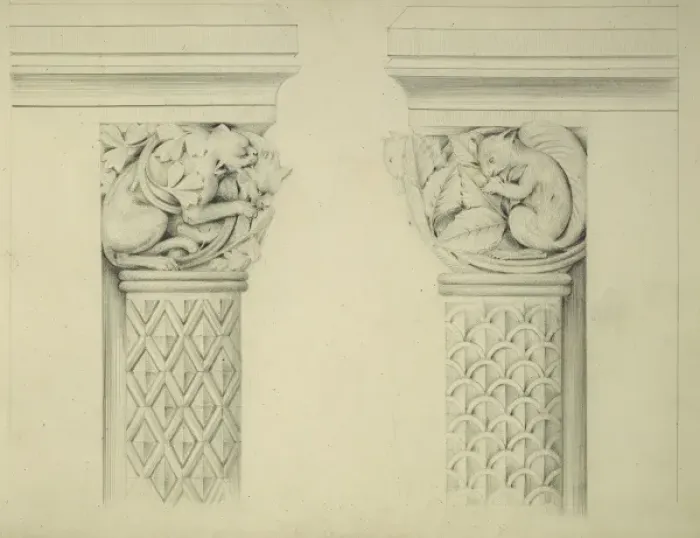 Framed Print : Designs for the Natural History Museum, by Alfred Waterhouse Framed Print : Designs for the Natural History Museum, by Alfred Waterhouse