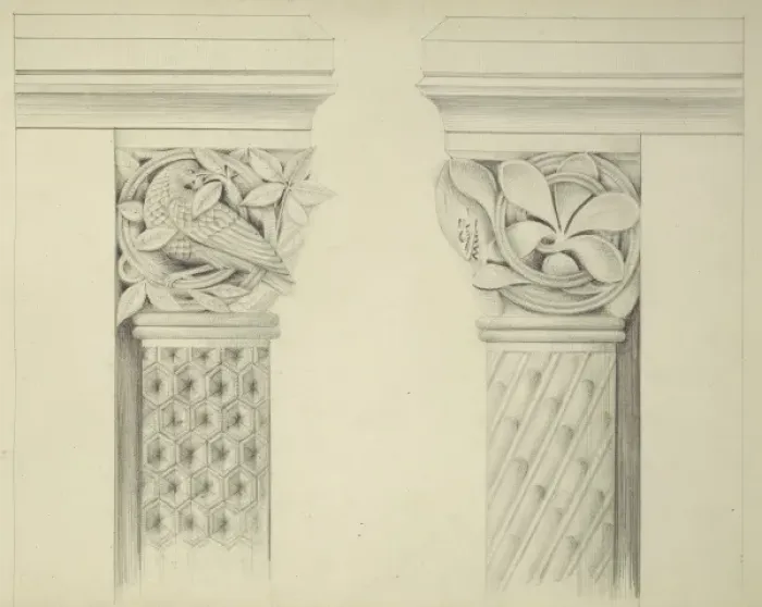 Framed Print : Designs for the Natural History Museum, by Alfred Waterhouse Framed Print : Designs for the Natural History Museum, by Alfred Waterhouse