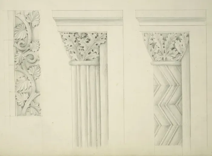 Framed Print : Designs for the Natural History Museum, by Alfred Waterhouse Framed Print : Designs for the Natural History Museum, by Alfred Waterhouse