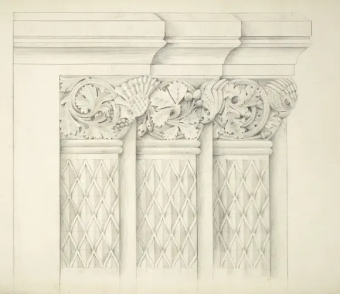 Framed Print : Designs for the Natural History Museum, by Alfred Waterhouse Framed Print : Designs for the Natural History Museum, by Alfred Waterhouse