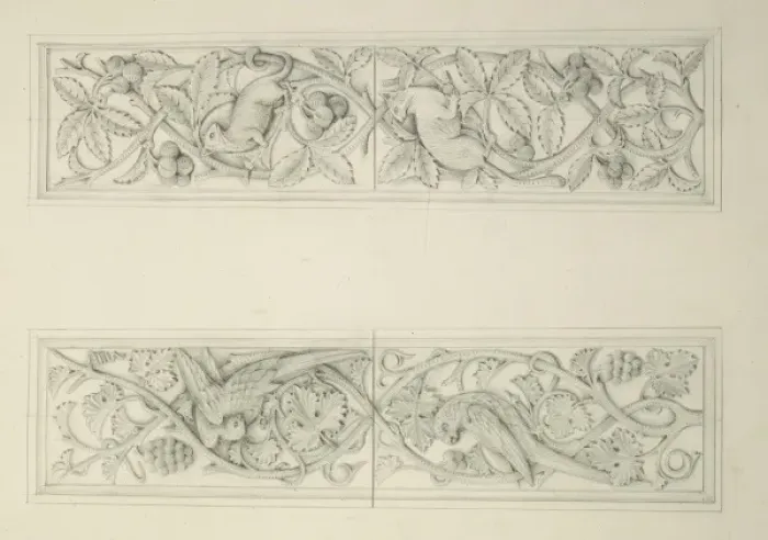 Framed Print : Designs for the Natural History Museum, by Alfred Waterhouse Framed Print : Designs for the Natural History Museum, by Alfred Waterhouse