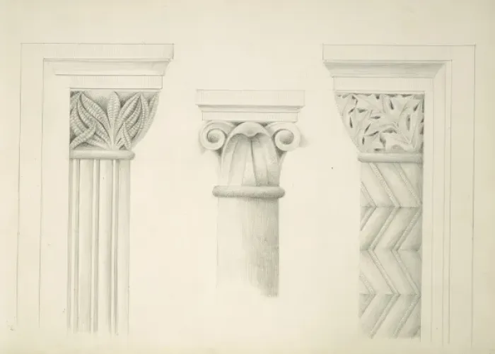 Framed Print : Designs for the Natural History Museum, by Alfred Waterhouse Framed Print : Designs for the Natural History Museum, by Alfred Waterhouse