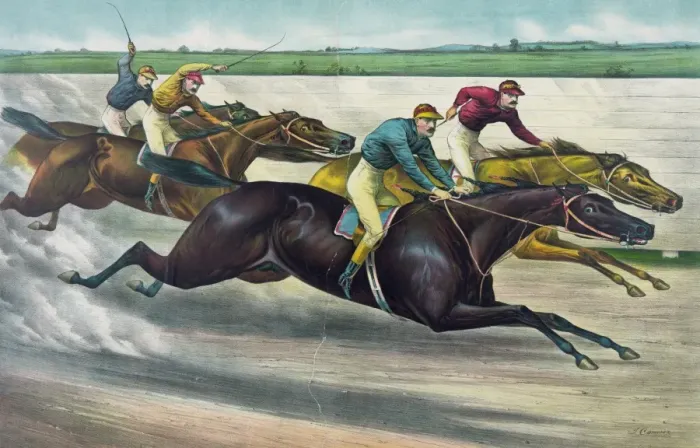 Framed Print : A desperate finish Framed Print : A desperate finish