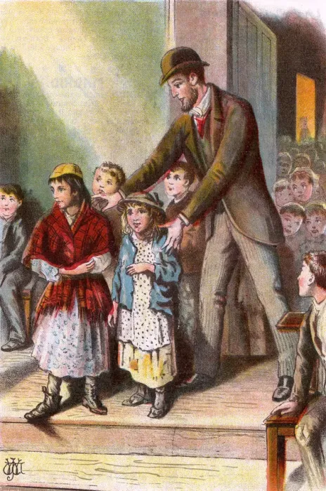 Framed Print : DESTITUTE CHILDREN FED Framed Print : DESTITUTE CHILDREN FED