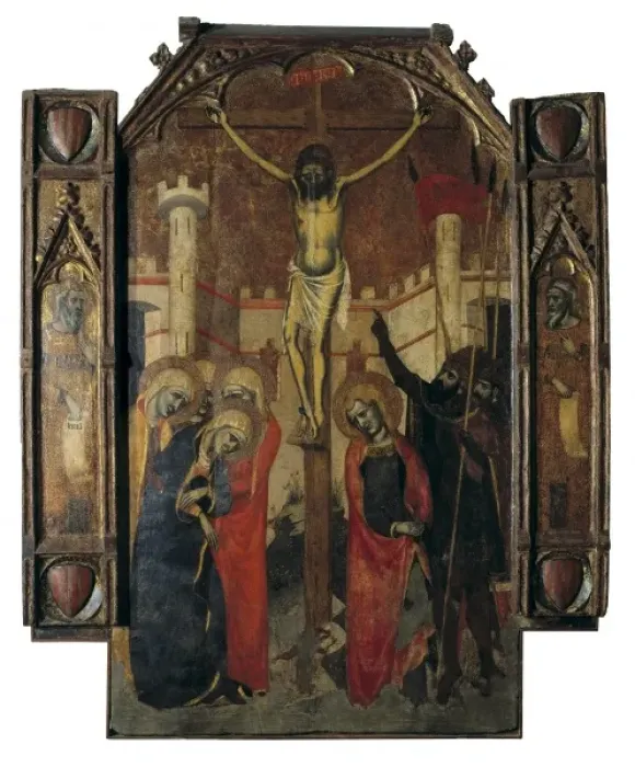 Framed Print : DESTORRENTS, Ram14th century). Crucifixion Framed Print : DESTORRENTS, Ram14th century). Crucifixion