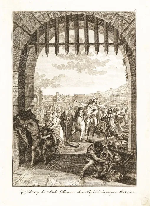 Framed Print : The destruction of the Latin city of Alba Longa under the orders Framed Print : The destruction of the Latin city of Alba Longa under the orders