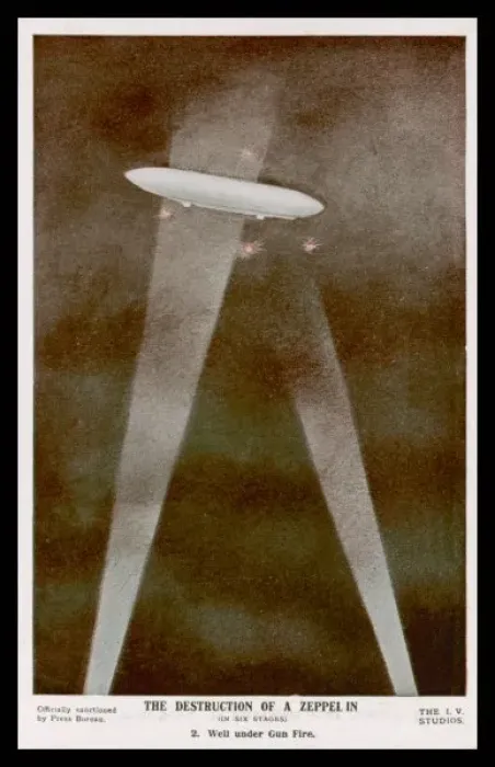 Framed Print : Destruction of Zeppelin Framed Print : Destruction of Zeppelin
