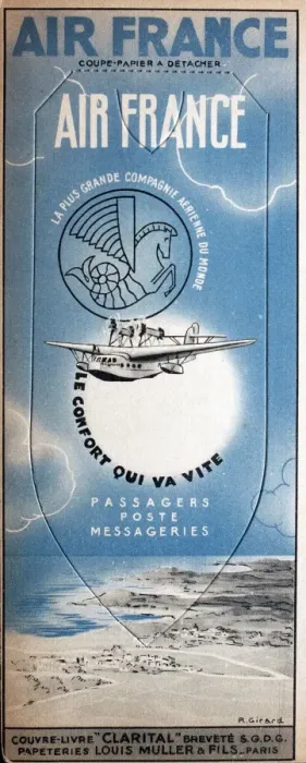 Framed Print : Detachable card, Air France