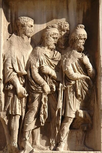 Detail, Arch of Septimius Severus, Rome, Italy