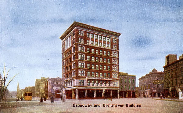 Detroit, Michigan, USA - Broadway and Breitmeyer Building