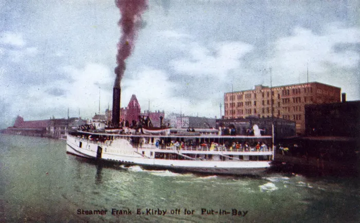 Framed Print : Detroit, Michigan, USA - Frank E Kirby Steamer Framed Print : Detroit, Michigan, USA - Frank E Kirby Steamer