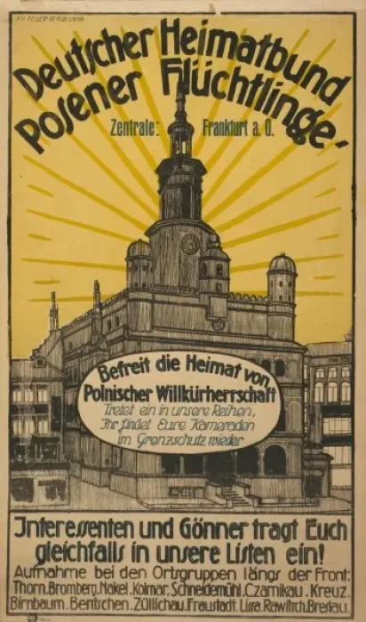 Framed Print : Deutscher Heimatbund Posener Fluchtlinge. Befreit die Heimat Framed Print : Deutscher Heimatbund Posener Fluchtlinge. Befreit die Heimat