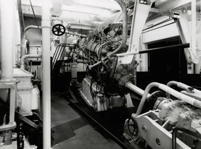 Framed Print : Development engine in test house Framed Print : Development engine in test house