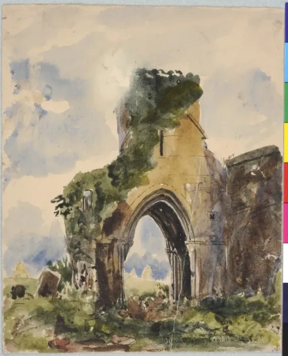 Framed Print : Devenish (1848). Moore, James 1819 - 1883. Date: 1848 Framed Print : Devenish (1848). Moore, James 1819 - 1883. Date: 1848