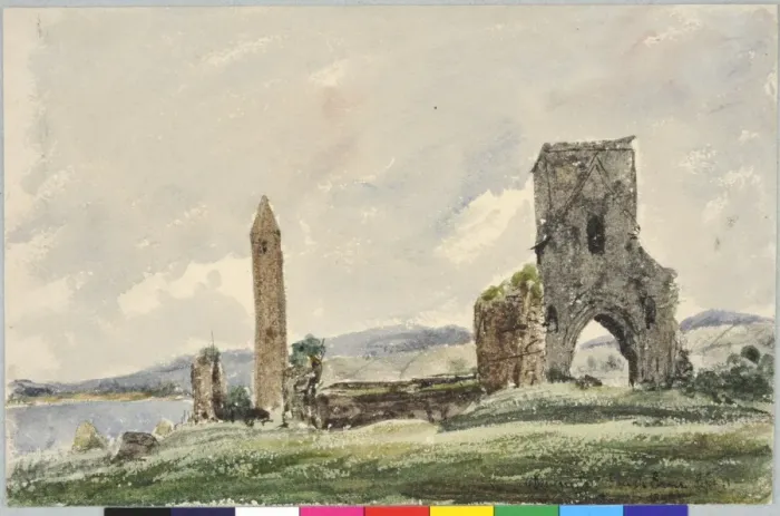 Framed Print : Devenish, Lough Erne Framed Print : Devenish, Lough Erne