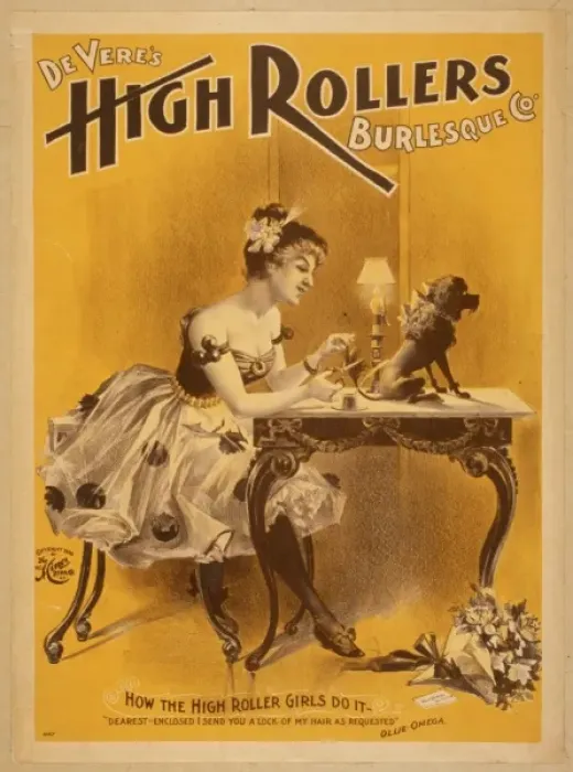 Framed Print : Deveres High Rollers Burlesque Co Framed Print : Deveres High Rollers Burlesque Co