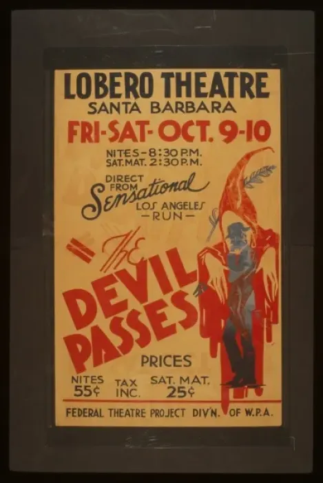 Framed Print : The devil passes Direct from sensational Los Angeles run Framed Print : The devil passes Direct from sensational Los Angeles run