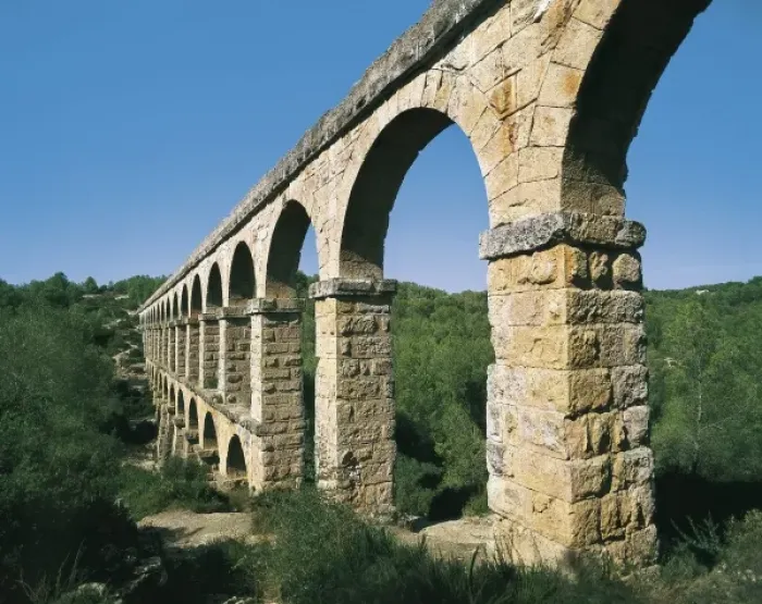 Framed Print : Devils Bridge Aqueduct. 2nd c. SPAIN. CATALONIA Framed Print : Devils Bridge Aqueduct. 2nd c. SPAIN. CATALONIA