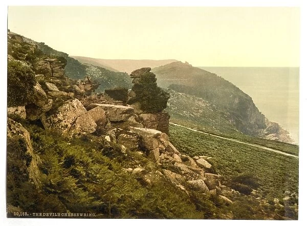 The Devils Cheesewring in the Valley of Rocks, Lynton and L