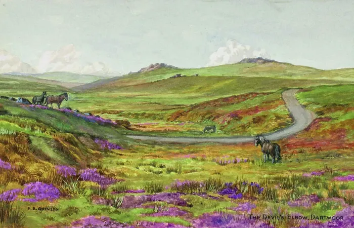 Framed Print : The Devil's Elbow, Dartmoor, Devon Framed Print : The Devil's Elbow, Dartmoor, Devon