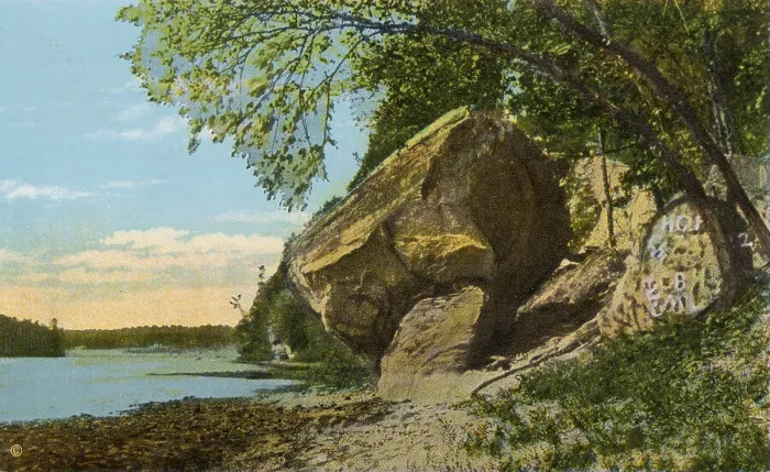 Framed Print : The Devil's Football, Wisconsin River, Wisconsin, USA Date: 1932 Framed Print : The Devil's Football, Wisconsin River, Wisconsin, USA Date: 1932