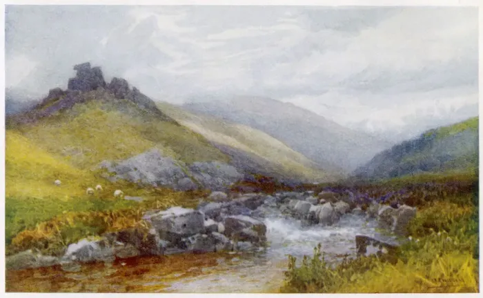 Framed Print : DEVON / DOONE VALLEY 1919 Framed Print : DEVON / DOONE VALLEY 1919