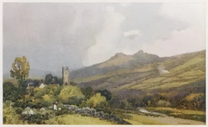 Framed Print : Devon / Widecombe in Moor Framed Print : Devon / Widecombe in Moor