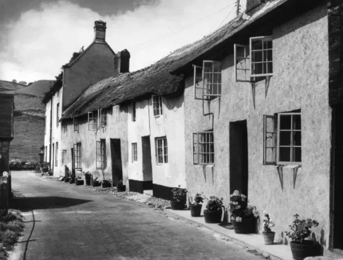 Framed Print : Devonshire Cottages Framed Print : Devonshire Cottages