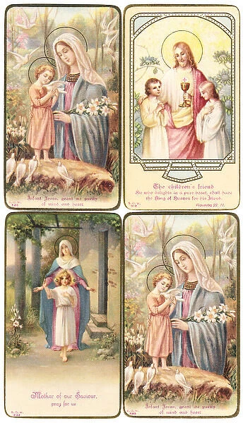 Four devotional Christian cards