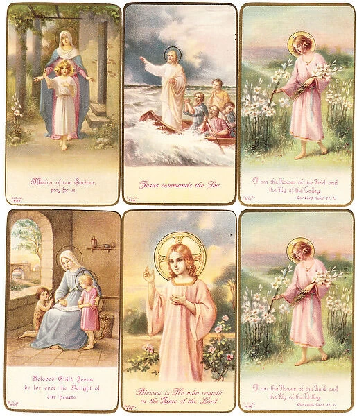 Six devotional Christian cards
