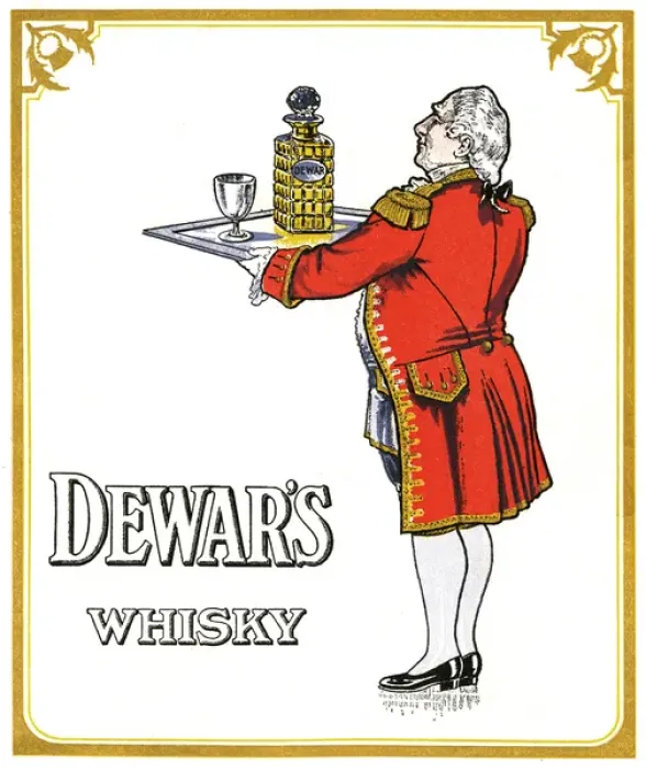 Framed Print : Dewars Whisky advertisement Framed Print : Dewars Whisky advertisement