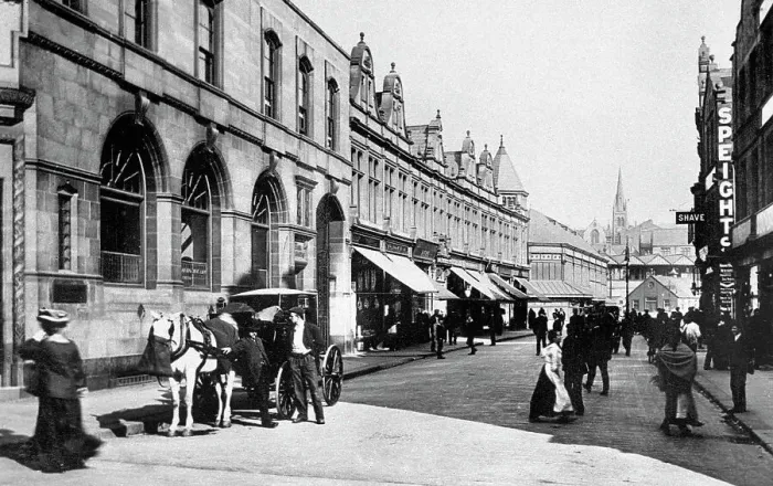 Framed Print : Dewsbury - Corporation Street Framed Print : Dewsbury - Corporation Street