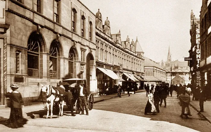 Framed Print : Dewsbury - Corporation Street Framed Print : Dewsbury - Corporation Street