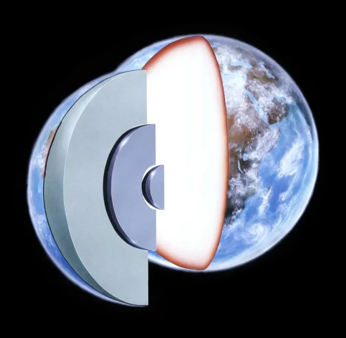 Framed Print : Diagram showing the Earths interior Framed Print : Diagram showing the Earths interior