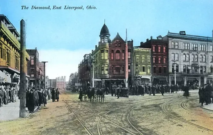 Framed Print : The Diamond, East Liverpool, Ohio Framed Print : The Diamond, East Liverpool, Ohio