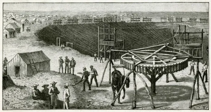 Framed Print : Diamond mining in Kimberley Framed Print : Diamond mining in Kimberley