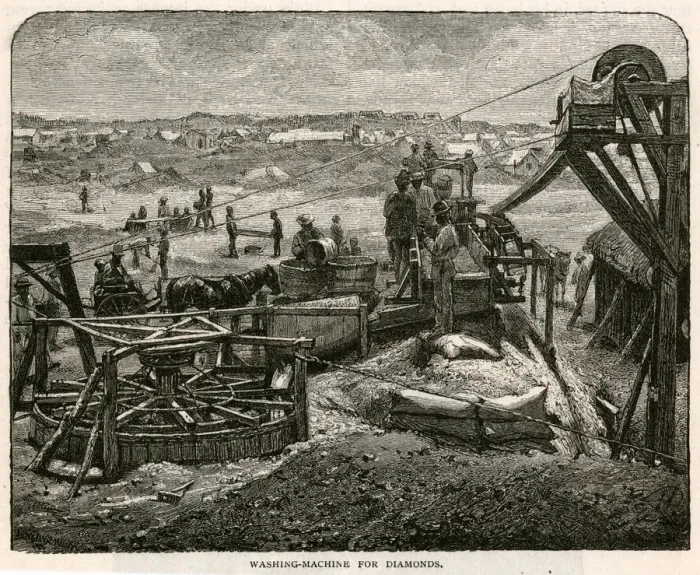 Framed Print : DIAMOND MINING / KIMBERLEY Framed Print : DIAMOND MINING / KIMBERLEY