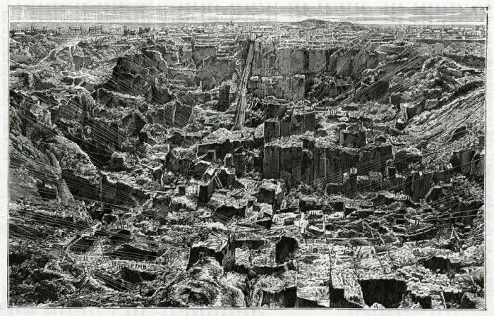 Framed Print : DIAMOND MINING / KIMBERLEY Framed Print : DIAMOND MINING / KIMBERLEY