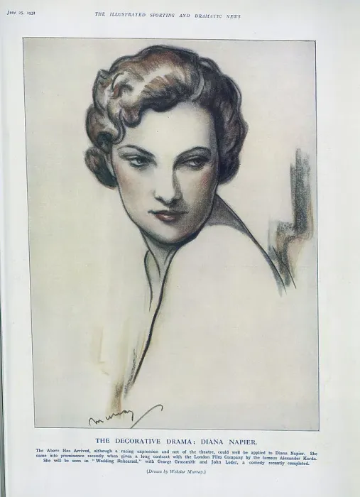 Framed Print : Diana Napier, Actress Framed Print : Diana Napier, Actress