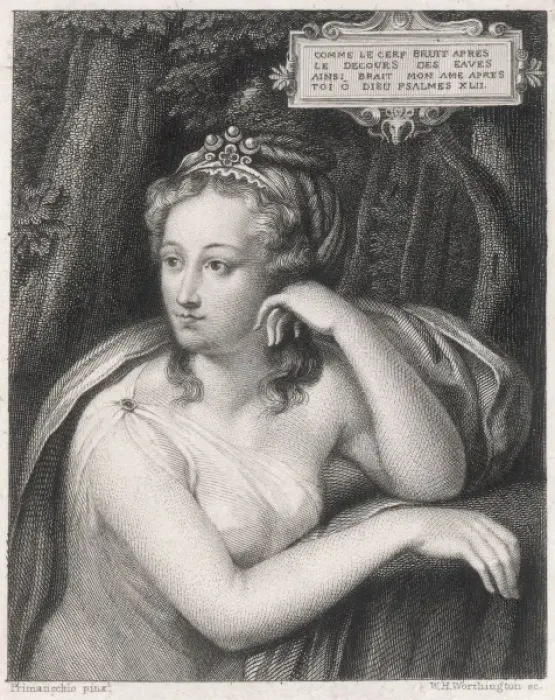 Framed Print : Diane De Poitiers / Clothe Framed Print : Diane De Poitiers / Clothe
