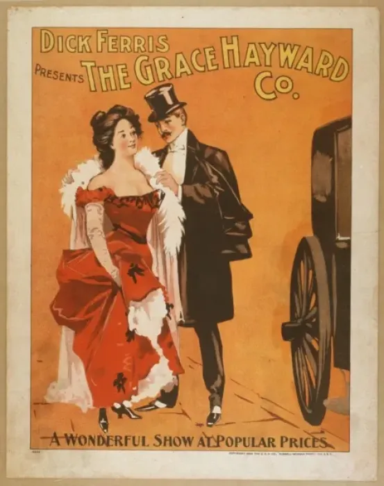 Framed Print : Dick Ferris presents The Grace Hayward Co. a wonderful show Framed Print : Dick Ferris presents The Grace Hayward Co. a wonderful show