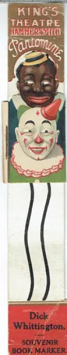 Framed Print : Dick Whittington. Bookmark advertising The Kings Theatre Framed Print : Dick Whittington. Bookmark advertising The Kings Theatre