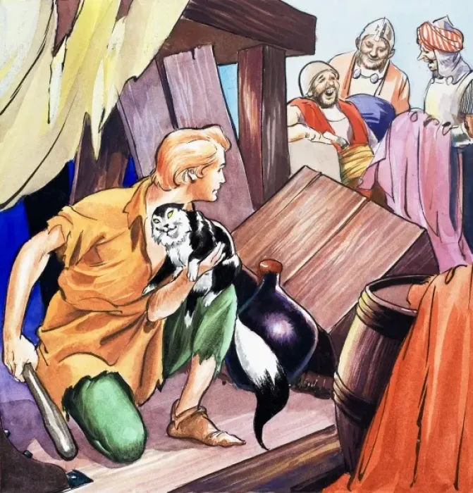 Framed Print : Dick Whittington and His Cat Framed Print : Dick Whittington and His Cat
