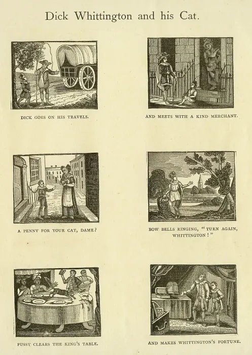 Framed Print : Dick Whittington and His Cat, pantomime Framed Print : Dick Whittington and His Cat, pantomime