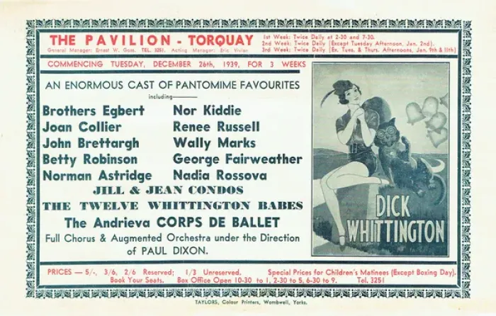 Framed Print : Dick Whittington. The Pavilion Theatre in Torquay Framed Print : Dick Whittington. The Pavilion Theatre in Torquay