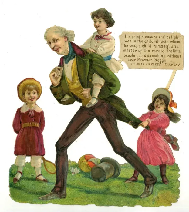 Framed Print : Dickens scrap - Newman Noggs in Nicholas Nickleby Framed Print : Dickens scrap - Newman Noggs in Nicholas Nickleby