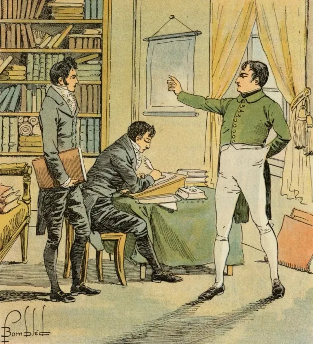 Framed Print : Dictating his Memoirs Framed Print : Dictating his Memoirs